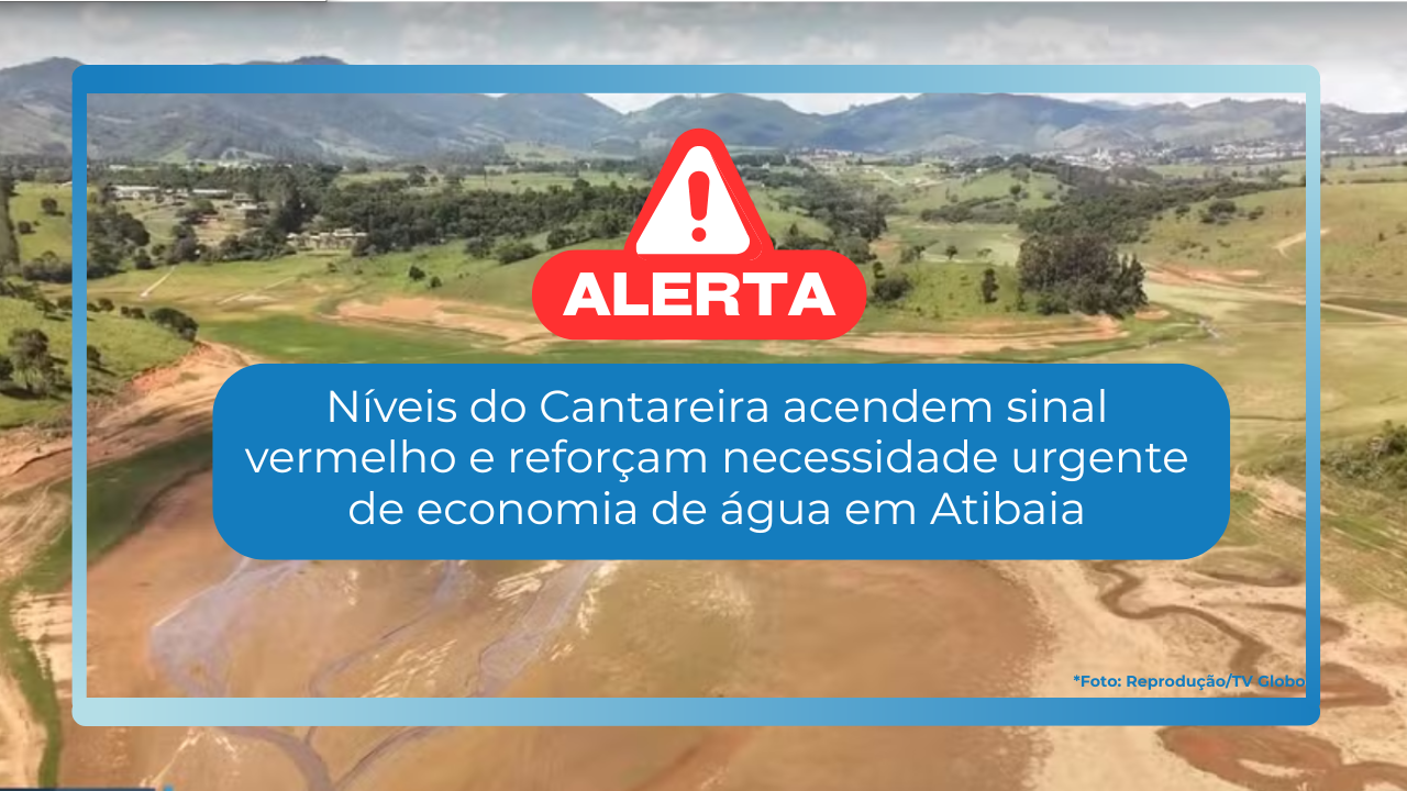 Saae alerta sobre nível crítico do Cantareira